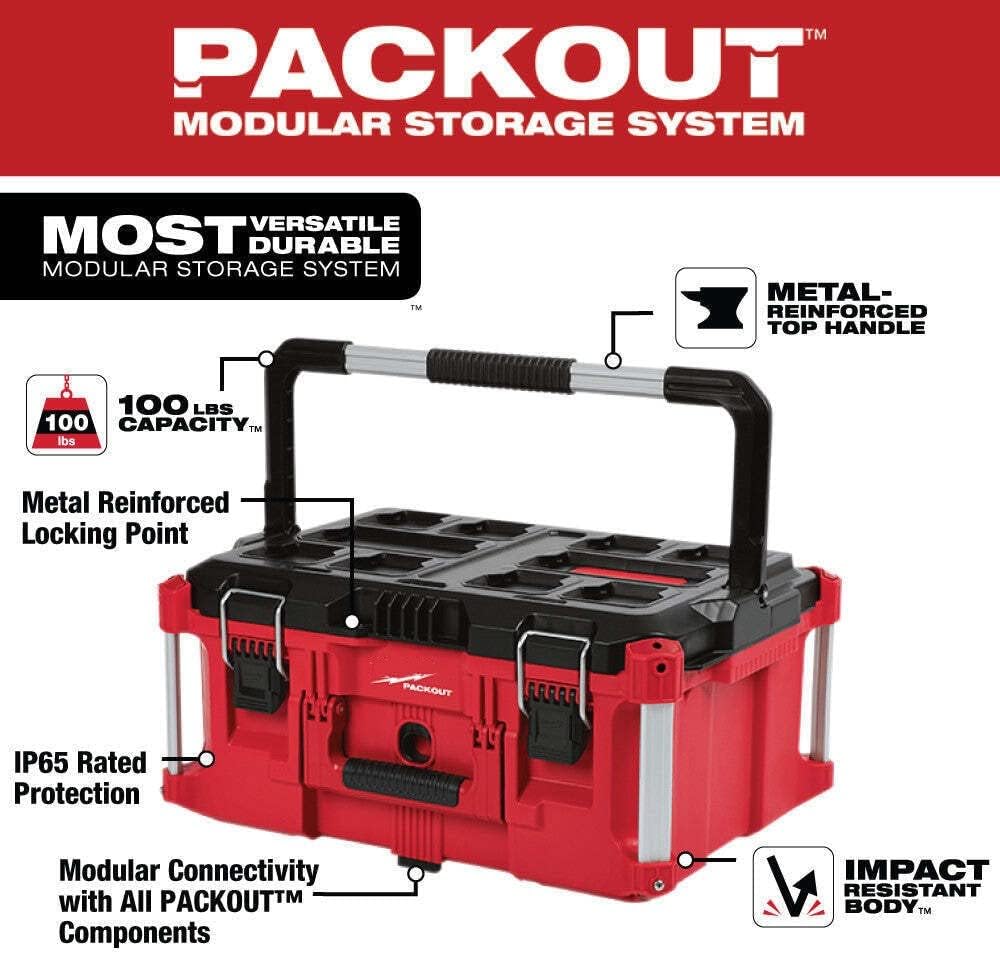 Ящик для інструменту Milwaukee PACKOUT™ Large Tool Box 48-22-8425 - Зображення 6